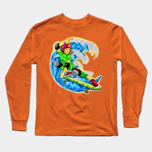 Skate The Waves Long Sleeve T-Shirt